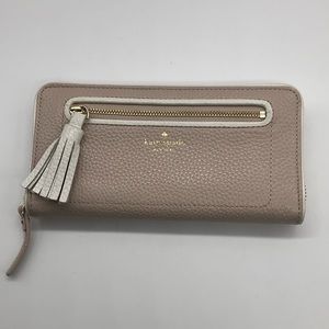 KATE SPADE PEBBLE LEATHER ZIPPY‎ WALLET
